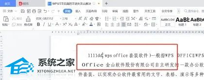 wps打字后面的字消失