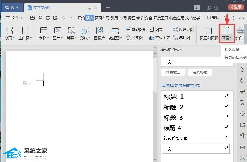 wpsword怎么标页码