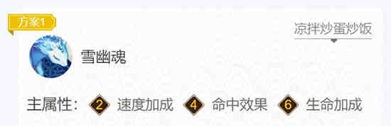 阴阳师食灵御魂搭配