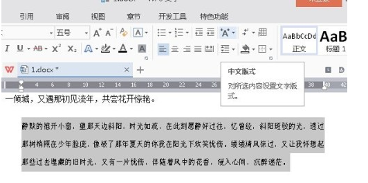 wps里段落