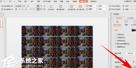 ppt里怎么把表格等分
