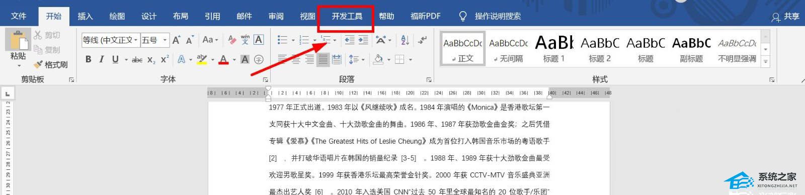 word2019开发工具在哪
