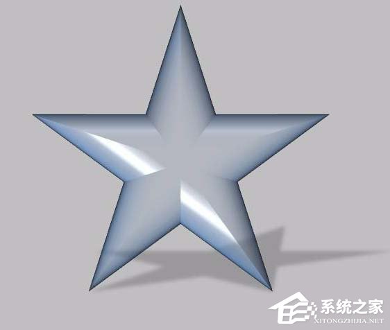 ppt三维立体五角星制作步骤