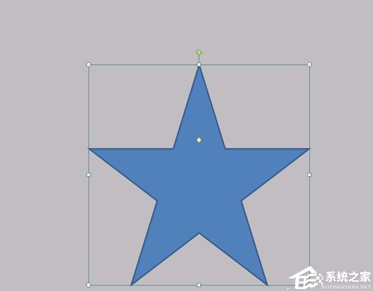 ppt三维立体五角星制作步骤