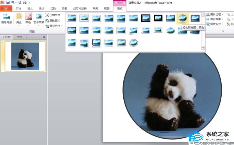 如何将PPT图片裁剪成圆形
