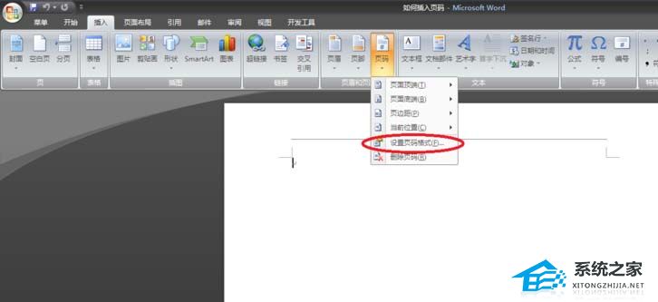 如何在Word中插入abcd英文字母页码