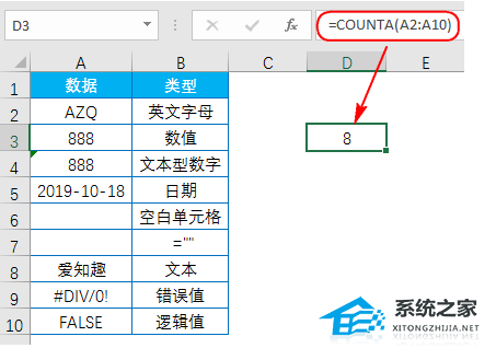 分享如何使用Excel软件COUNT函数