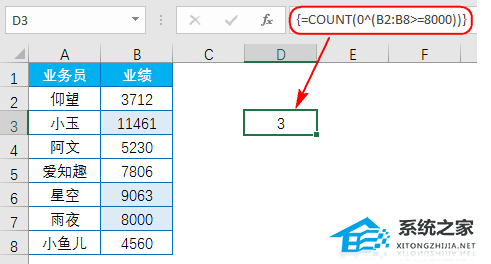 分享如何使用Excel软件COUNT函数