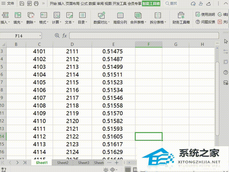 WPS中如何快速为单元格值添加小数位