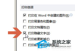 如何打印Word文档中的隐藏文本