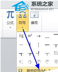 Word2010中如何插入软件自带的kg符号教程