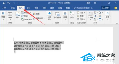 如何在Word软件中将文本转换为表格教程