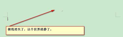 如何取消Word页眉和页脚中的行显示的教程