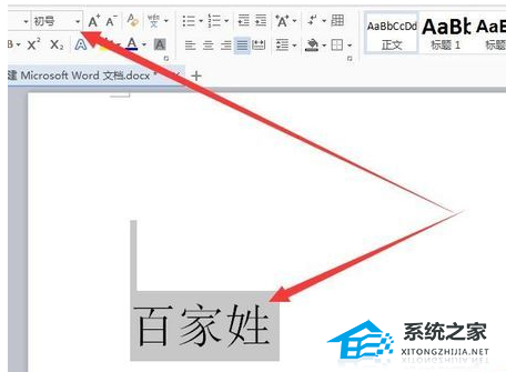 如何放大或缩小Word文档中的字体大小