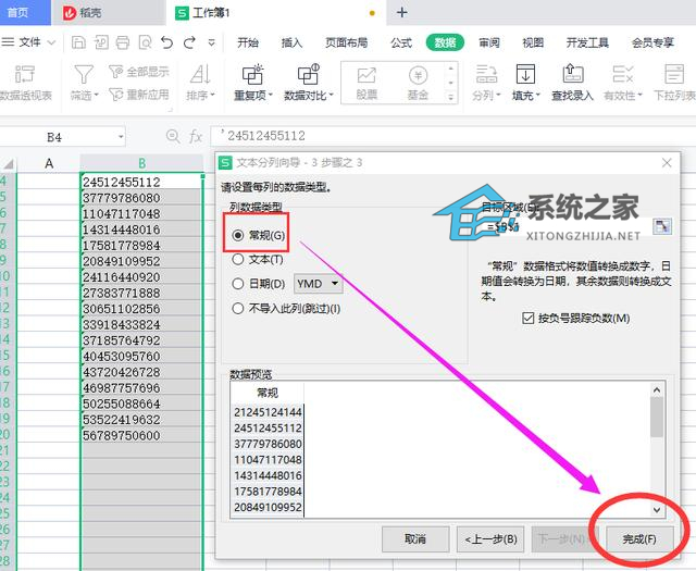 excel批量删除数字前面逗号