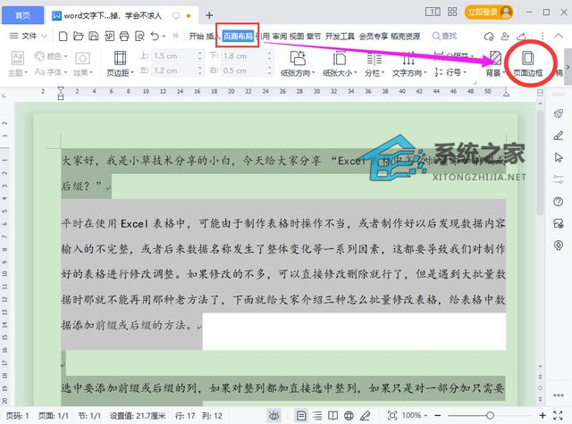 word文字为什么有白底