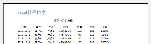 Excel打印技巧 思考题