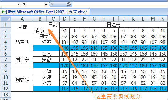 excel怎么在表格里画斜线并打字