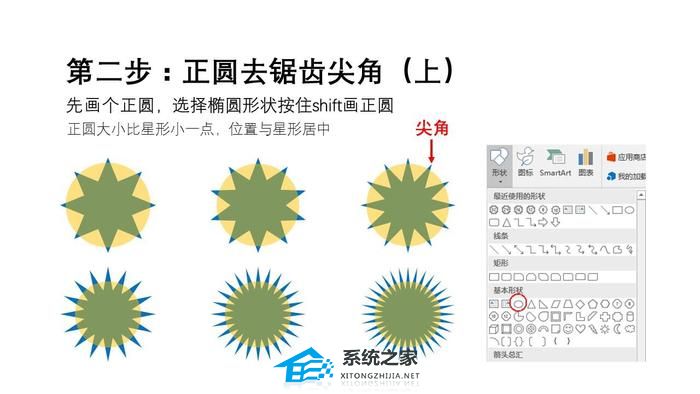 ppt绘制齿轮