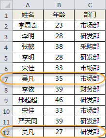excel2003 去重
