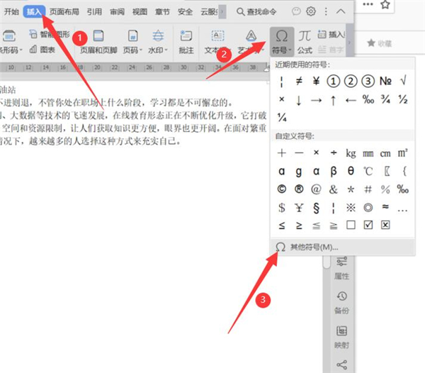 word中如何打出部首偏旁的字