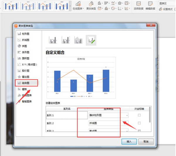 ppt2010图表组合图