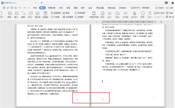 word文档页码设置外侧