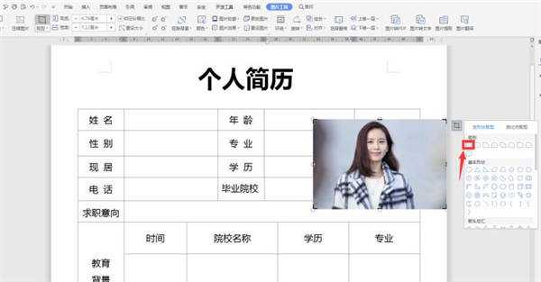 word弄简历