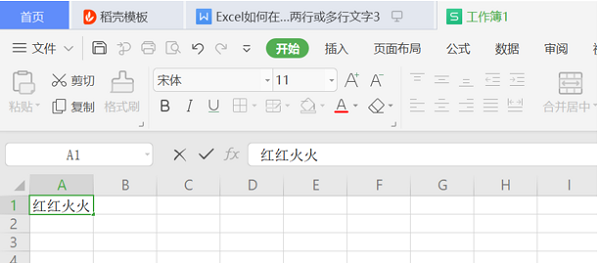 wps怎么在一格里面打入多行字