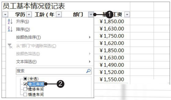 excel2019自动筛选在哪里