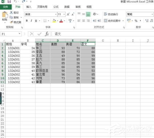 excel表格怎么制作雷达图表