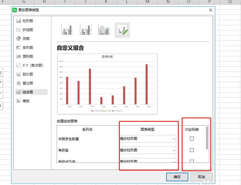 wps图表怎么设置双坐标轴
