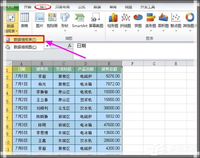 excel如何制作动态数据透视表格