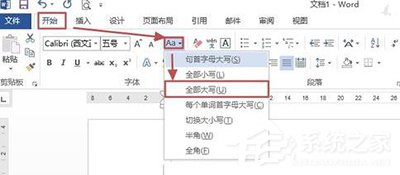 word里面大小写转换