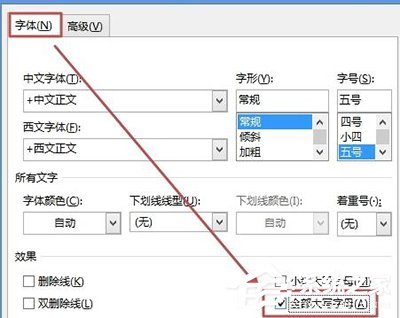 word里面大小写转换
