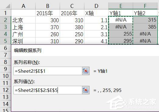 在excel中如何对数据进行对比