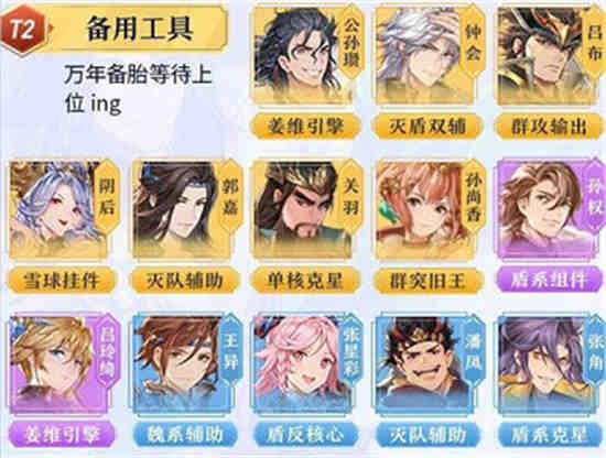 三国志幻想大陆阵容排行9月