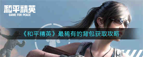 和平精英最稀有的道具
