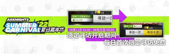 明日方舟夏活更新时间