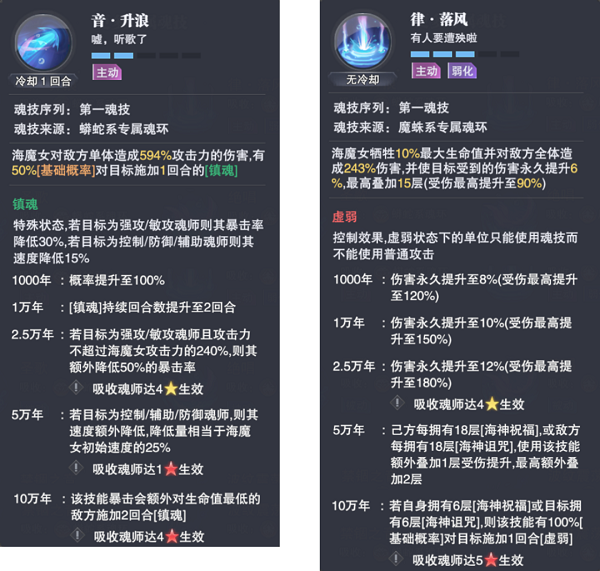 海魔女魂骨技能选择
