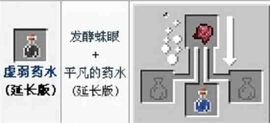 我的世界虚弱药水如何做
