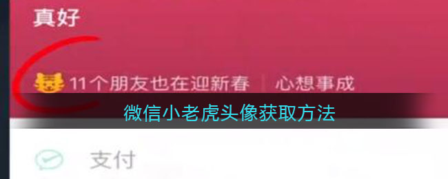 微信小老虎头像获取方法