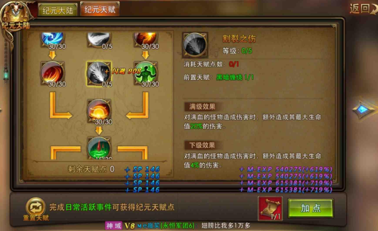王国纪元天赋点战斗天赋怎么加