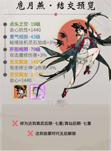一念逍遥危月燕怎么解锁