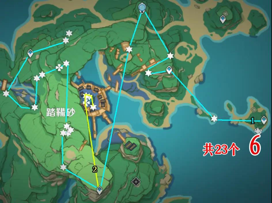 原神鬼兜虫采集路线